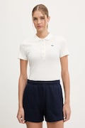 Lacoste polo bawełniane damski kolor beżowy DF5377