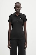 Lacoste polo de bumbac culoarea negru, DF5377