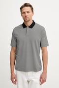 Armani Exchange поло чоловіче бавовняне з еластаном темно-синє XM000736 AF10819