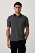 Armani Exchange polo pentru bărbați din bumbac cu elastan negru XM000736 AF10819