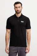 EA7 Emporio Armani polo męski kolor czarny z nadrukiem PJVQZ.8NPF14
