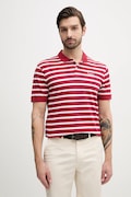 Bavlněné polo tričko Pepe Jeans BARRET červená barva, PM542241