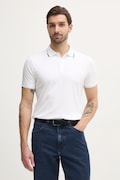 Pamučna polo majica Calvin Klein boja: bijela, bez uzorka, K10K114130