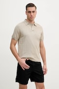 Bavlnené polo tričko Calvin Klein pánske, béžová farba, jednofarebné, K10K114087