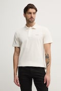 Calvin Klein Jeans polo męski kolor beżowy gładki J30J327534