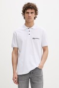 Karl Lagerfeld Jeans polo za muškarce od pamuka bijeli A2M17094