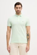 Tommy Hilfiger polo męski kolor zielony gładki MW0MW17771