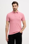 Tommy Hilfiger polo męski kolor różowy gładki MW0MW17771