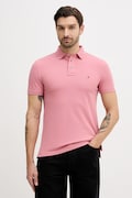 Tommy Hilfiger polo męski kolor różowy gładki MW0MW17771