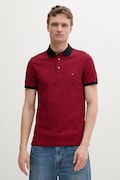 Polo tričko Tommy Hilfiger pánske, bordová farba, jednofarebné, MW0MW17771