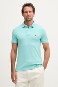 Tommy Hilfiger polo in cotone con elastan turchese MW0MW17771
