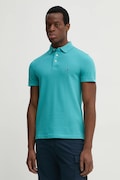 Polo tričko Tommy Hilfiger pánske, zelená farba, jednofarebné, MW0MW17771