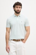 Tommy Hilfiger polo za muškarce s dodatkom lana tirkizni MW0MW33140
