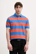 Tommy Hilfiger polo męskie bawełniane z elastanem pomarańczowe MW0MW39045