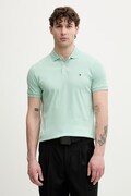 Tommy Hilfiger polo męskie bawełniane turkusowe MW0MW39994