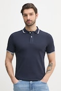 Geox tricou polo barbati, culoarea albastru marin, neted, M5510R T3236