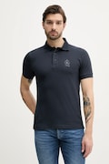 Bavlnené polo tričko Aeronautica Militare pánske, tmavomodrá farba, jednofarebné, PO1868P347