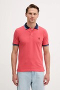 Polo tričko United Colors of Benetton pánske, červená farba, jednofarebné, 3F9HU302E
