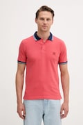 Polo tričko United Colors of Benetton pánske, červená farba, jednofarebné, 3F9HU302E