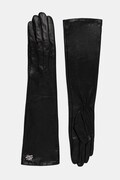 Karl Lagerfeld manusi de piele femei, culoarea negru, A1W33102