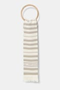 Tommy Hilfiger sciarpa in misto lino donna colore beige AW0AW17147