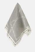 Svilena rutica Elisabetta Franchi ženska, črna barva, FO06F52E2