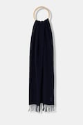 Maison Kitsuné eșarfă de lână Bold Fox Head culoarea bleumarin, uni, MM06201BT3004