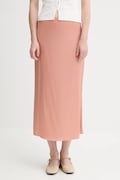 Marc O'Polo fustă culoarea portocaliu, midi, drept, 503085420041
