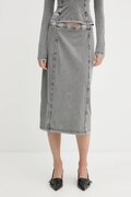 Спідниця Diesel O-ALLEGRA SKIRT колір сірий midi пряма A16596.0NJBJ