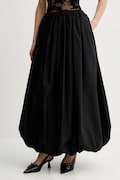 Бавовняна спідниця Pinko колір чорний maxi розкльошена 105214 A2LD