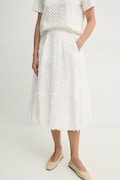 Βαμβακερή φούστα MUNTHE FIAMMA χρώμα: άσπρο, 251122225125