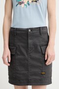 G-Star spódnica jeansowa kolor szary mini prosta D25235-C106