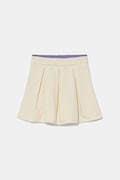 Dievčenská sukňa United Colors of Benetton béžová farba, mini, áčkový strih, 32N4C0007