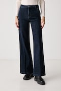 United Colors of Benetton jeansy wide leg damskie niebieskie 4TUT574X5
