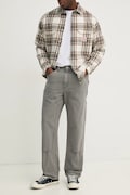 Levi's loose kavbojke moške 568 LOOSE STRT DBL KNEE sive A7367