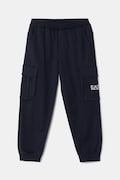 Detské bavlnené tepláky EA7 Emporio Armani tmavomodrá farba, jednofarebné, 7B000028 AF10380