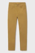 Дитячі штани Mayoral slim fit basic колір жовтий однотонні 520