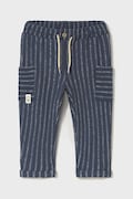 Mayoral pantaloni de bumbac pentru copii culoarea bleumarin, cu imprimeu, 1584