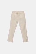 Kalhoty s lněnou směsí pro děti Guess béžová barva, N5GB05 WHAR0