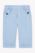 Παιδικό λινό παντελόνι Tartine et Chocolat χρώμα: μπλε, CA22061