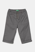 United Colors of Benetton pantaloni copii culoarea gri, neted, 4T48GF026