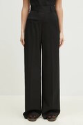 MM6 Maison Margiela pantaloni in misto lana donna colore nero S52KA0516