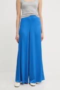 Kalhoty Marella Emme by Marella dámské, modrá barva, široké, high waist, 2515131182200