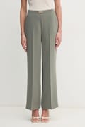 Nohavice Marciano Guess BECKY dámske, zelená farba, široké, vysoký pás, 5RGB02 7115A