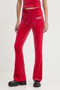 Juicy Couture pantaloni tuta colore rosso con applicazione JCBBJ125862