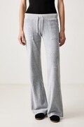 Juicy Couture spodnie dresowe damskie LAYLA POCKET LR szare JCSEBJ001