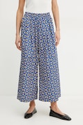 Weekend Max Mara pantaloni de bumbac femei, lat, high waist, 2515131102600
