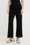 MM pantaloni femei, culoarea negru, drept, high waist, 2516781038600