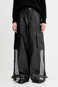 Παντελόνι adidas Originals FAUX LTHR χρώμα: μαύρο, JX9226