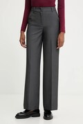 United Colors of Benetton spodnie damskie kolor szary proste high waist 4R4CDF08H